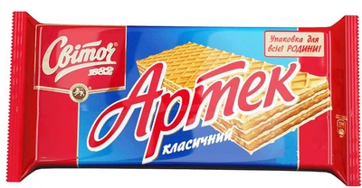 Вафлі Світоч Артек Класичні 250г (4823000916715)