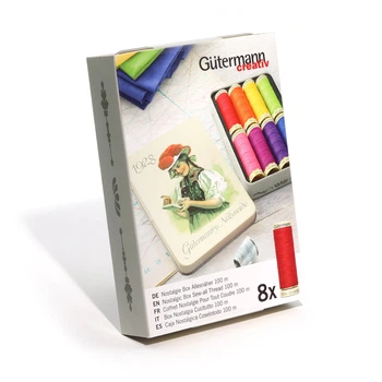 Набір швейних ниток "Nostalgic" Gutermann Sew All яскравих відтінків 640952