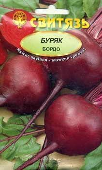 Насіння буряк столовий Бордо 10 г СВИТЯЗЬ 10277
