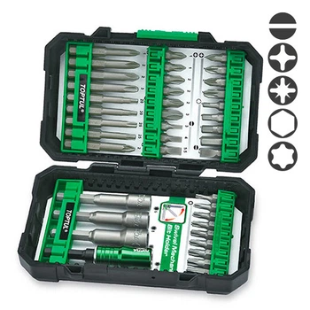 Комплект бит и головок для шуруповерта 1/4" 40ед. Toptul 000257712