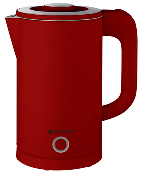 Электрочайник Satori SSK-6157-RDW 1,7 л/1800 Вт/двойные стенки/цельнометаллич. колба