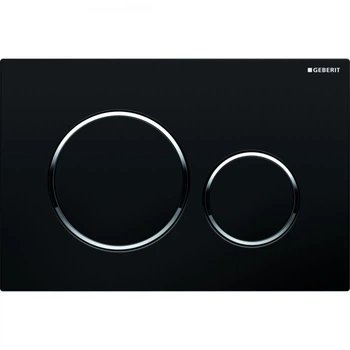 Кнопка слива для инсталляции GEBERIT Sigma20 пластик двойная черная 115.882.KM.1