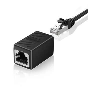 Переходник адаптер, соединитель витой пары LAN Ethernet RJ45 - RJ45 Female (484580)