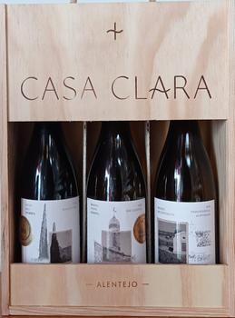 Набір вин Casa Clara Monte da Capela (Альфрочейро Шираз + Антау Важ Арінто + Branco de Curtimet) 0.75 л (35604563001045)