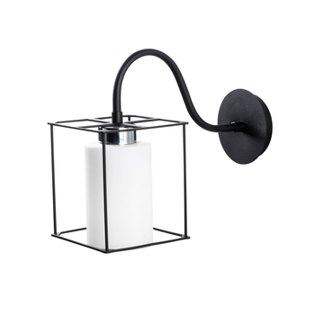 Настенный светильник 702-A Sheen Lightning Swank, E27, 100Вт, 15x33x28 см черный, белый