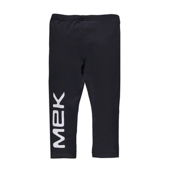 Капри для девочки с логотипом Mek 191MIBM016 черные 140