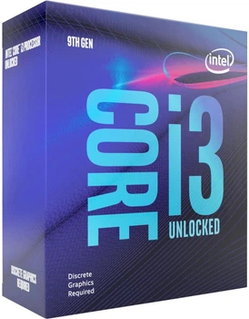 Процесор Intel Core i3 (LGA1151) i3-9350KF, Box, 4x4,0 GHz (Turbo Boost 4,6 GHz), 8Mb L3, (BX80684I39350KF)