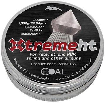 Пули пневматические Coal Xtreme HT 5.5 калибр 200 шт (39840027)