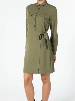 Плаття-сорочка коротке осіннє жіноче Colin's CL1052400KHA XS Khaki
