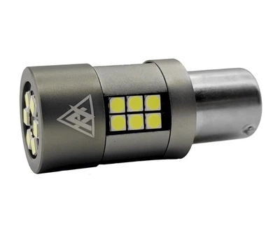 Светодиодная лампа Avolt P21W 3030-30SMD Canbus белая 12-24v(16138)