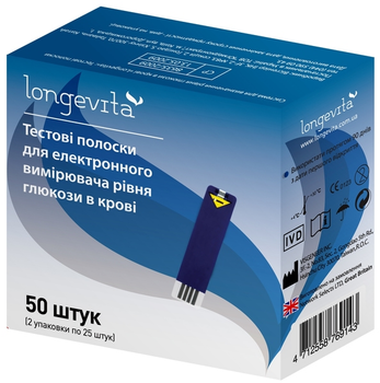 Тест-смужки для глюкометра Longevita (50 шт.) (6235306)