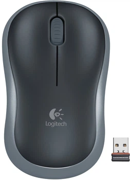 Миша Wireless Logitech M185 (910-002238) Grey USB