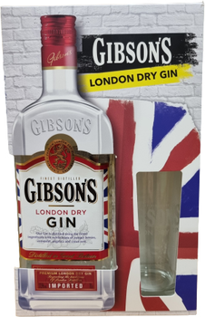 Джин Gibson's London Dry 0.7 л 37.5% + келих (4820196540175)