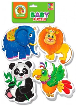 Беби пазлы Vladi Toys "Зоопарк" VT1106-50