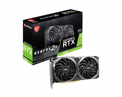 Видеокарта MSI GeForce RTX 3060 VENTUS 2X 12G OC LHR