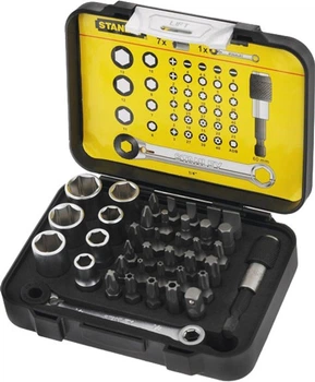 Набор бит Stanley Expert Line с трещоткой 40 предметов (1-13-907)