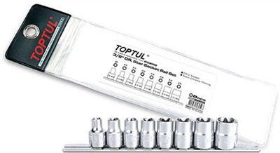 Набор головок Toptul Torx 3/8" E8-E20 8 предметов (GAAG0802)