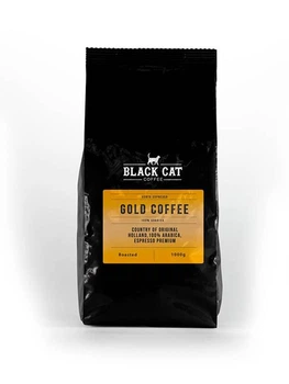 Кава зернова Black Cat 100% Арабіка Gold (Південна Америка) 1 кг