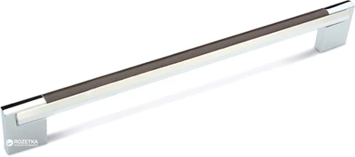 Ручка D-450/160 G2/Wood WD Хром / Венге Темный ДС ОптимаЛайн (DC18654)