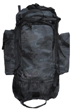 Туристический тактический супер-крепкий рюкзак Кордура 1200 ден 75 литров Атакс Чёрный 5.15.b