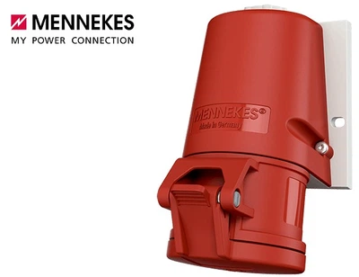 Настінна розетка MENNEKES 32A4P 6H400V IP44 1 шт (арт. 27006)