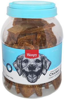 Лакомство для собак Wanpy Chicken Jerky Steaks Филе куриное вяленое полоски 908 г (6927749812449)