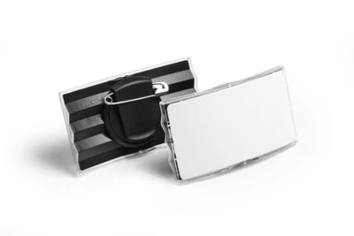 Бейдж Durable Convex 40х75 мм із комбінованим кліпом