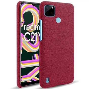 Защитный чехол KSQ Cloth Style для Realme C21Y / C25Y - Red