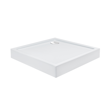 Поддон для душевой кабины Q-TAP Tern 90x90x12см квадратный акриловый c сифоном белый TERN309912C