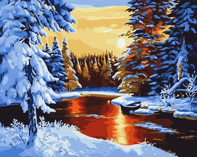 Картина по номерам Сказочная зима 40x50 см Brushme BS29405