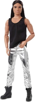 Кукла Барби Кен коллекционный Брюнет с длинными волосами Barbie Signature Looks Ken Doll, Long Brunette Hair #9 (HCB79)