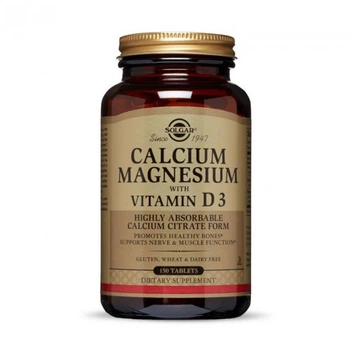 Кальций и магний с витамином D3 Solgar Calcium Magnesium with vitamin D3 150 таблеток( 219876)