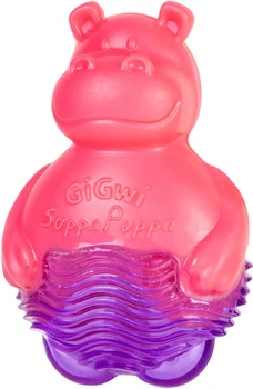 Іграшка для собак GiGwi Бегемотик із пискавкою Suppa Puppa 9 см (75006Collar)