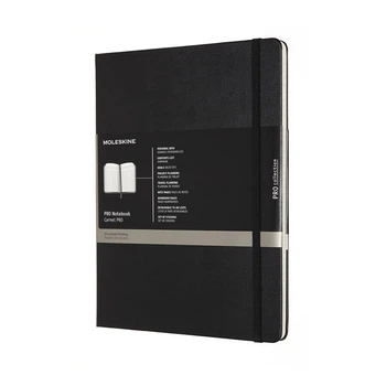 Записник Недатований Moleskine PRO великий / Чорний (8058647620800)