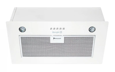 Витяжка повновбудована BORGIO BBI (TR) 5840 white glass MU (52 см, 850 м3/год, біле скло)
