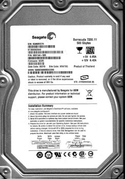 Накопитель HDD SATA 500GB Seagate Barracuda 7200.11 7200rpm 16MB (ST3500620AS) гар. 12 мес. - Refubrished