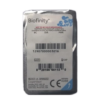 Контактные линзы CooperVision Biofinity -5.25 1 шт.
