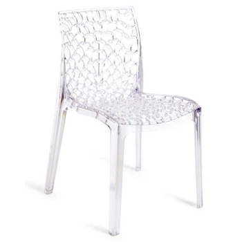 Cтул для кухни, кафе, ресторана GRANDSOLEIL GRUVYER transparente crystal clear прозрачный S6316TR