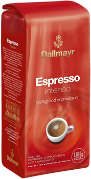 Кава в зернах Dallmayr Espresso Intenso Обсмажена 1 кг (4008167040309)