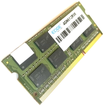 Оперативная память для ноутбука Edge SODIMM DDR3 4Gb 1333MHz 10600S 2R8 CL9 (4GN612R08) Б/У