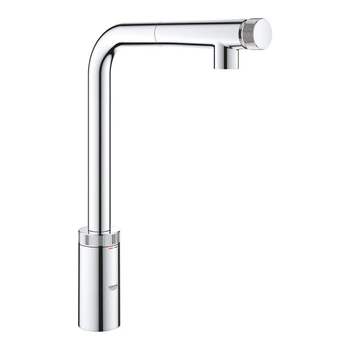 Кран кухонный с выдвижным душем GROHE Minta SmartControl хром латунь 31613000
