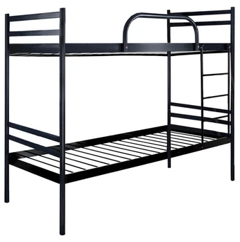 Двухъярусная кровать Метакам Comfort Duo металлическая 200x80 см Черная