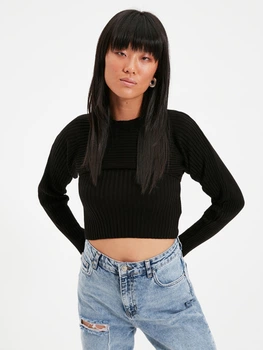 Топ женский Trendyol TWOAW22KZ0773 L Black (8683043504715)