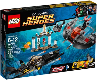 Конструктор LEGO 76027 Super Heroes Підводний удар Чорної Манти Black Manta Deep Sea Strike