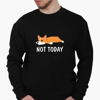 Свитшот мужской надпись Не сегодня (Not Today) (8771-2019) Белый L