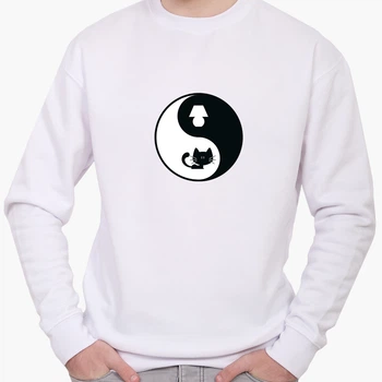 Свитшот мужской Кот Ян (Cat Yang) (8771-2057) Белый L
