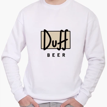 Свитшот мужской Симпсоны Дафф (The Simpsons Duff Beer) (8771-1995) Белый S