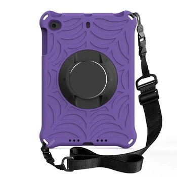 Чехол STR EVA c подставкой и ремнём для ношения на плече для Apple iPad mini 1 2 3 Паутина Purple