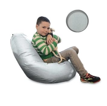 Кресло-мешок SoftStyle Груша S Светло-серый (bbs314+)