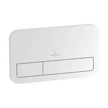 Кнопка зливу для інсталяції VILLEROY&BOCH VICONNECT пластикова подвійна глянцева біла 92249068